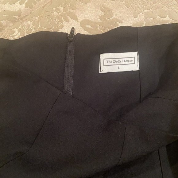 The Dolls House Fashion High Waisted Wide Bottom Trousers Pants Size large nwt - Picture 6 of 7